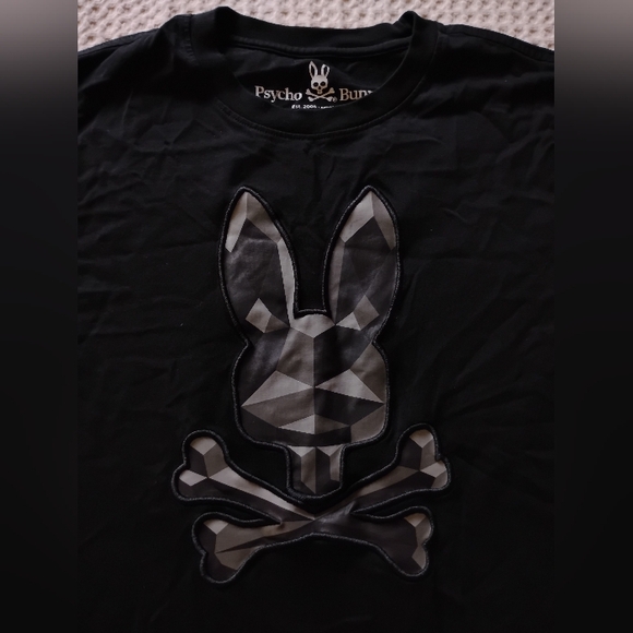 Psycho Bunny Black Graphic T-Shirt - Picture 3 of 5